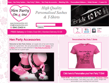 Tablet Screenshot of henpartyonline.com